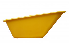 misa do taczek tłoczona z plastiku LIVEX 100 l  żółta